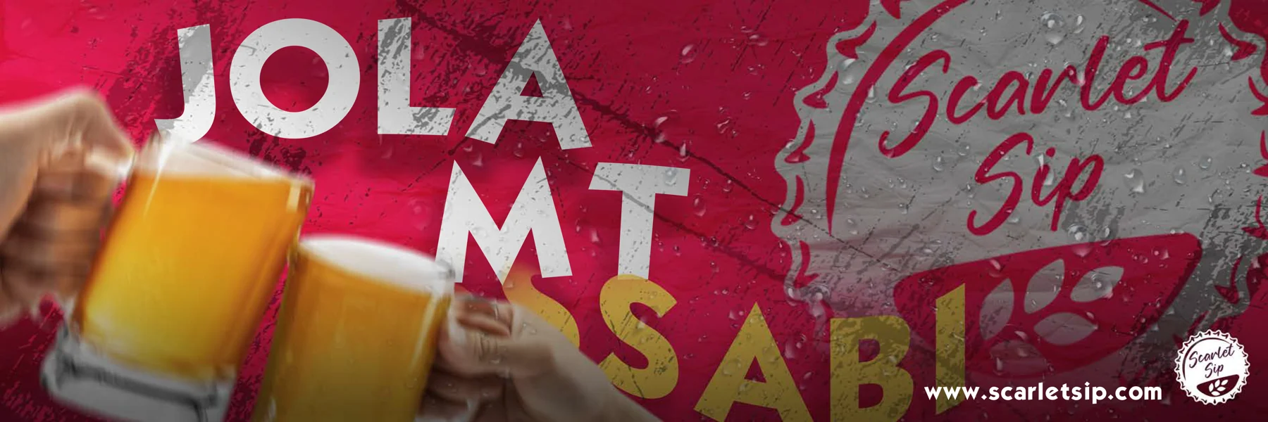 Banner publicitário ScarletSip